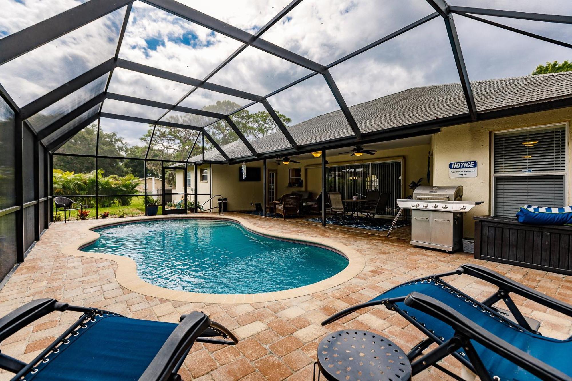 Sunny Oasis Getaway -Heated Pool-Mini Golf-Near Beach Nokomis Luaran gambar